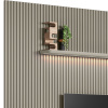 PAINEL RIPADO MODULAR 3.0 + NICHO CURVO 2.2 + PRATELEIRA CURVA 2.2