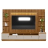 CONJUNTO RACK + PAINEL + 2 MODULO LATERAL OURO PRETO