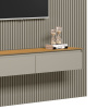 PAINEL RIPADO MODULAR 2.2 + NICHO CURVO 2.2 + PRATELEIRA CURVA 2.2